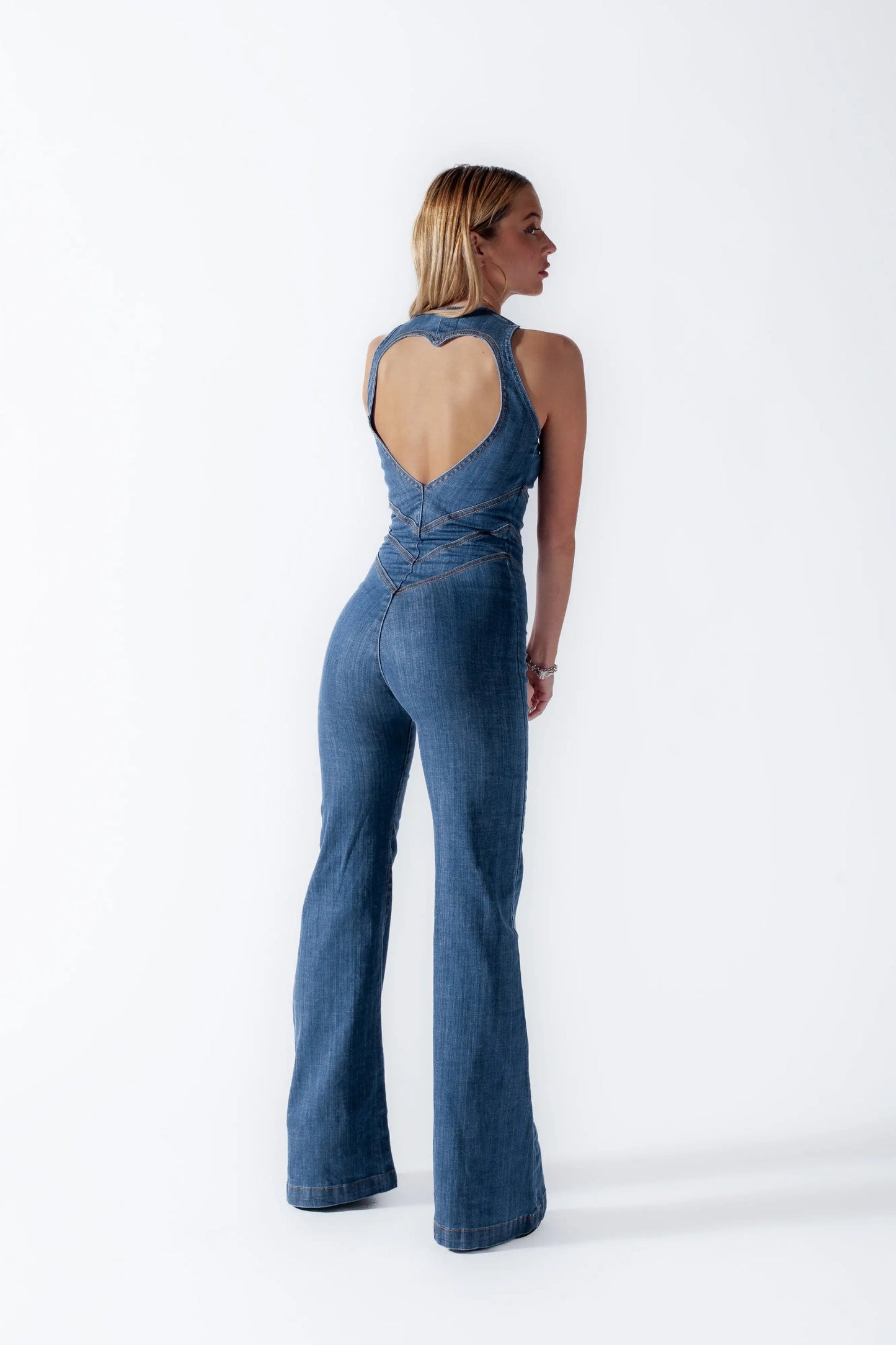 Backless Heart Jumpsuit