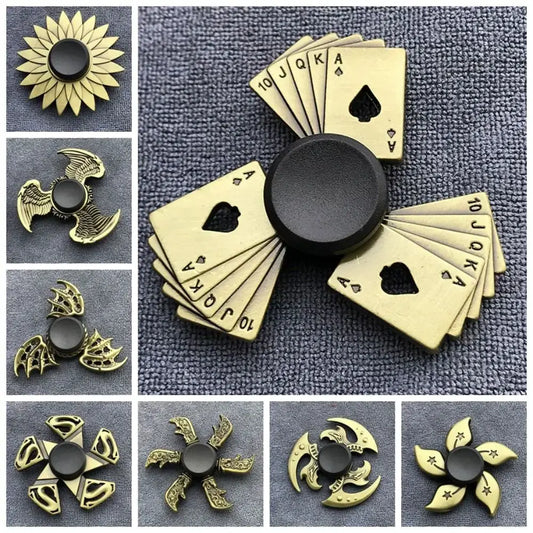 Brass Color Finger Spinner