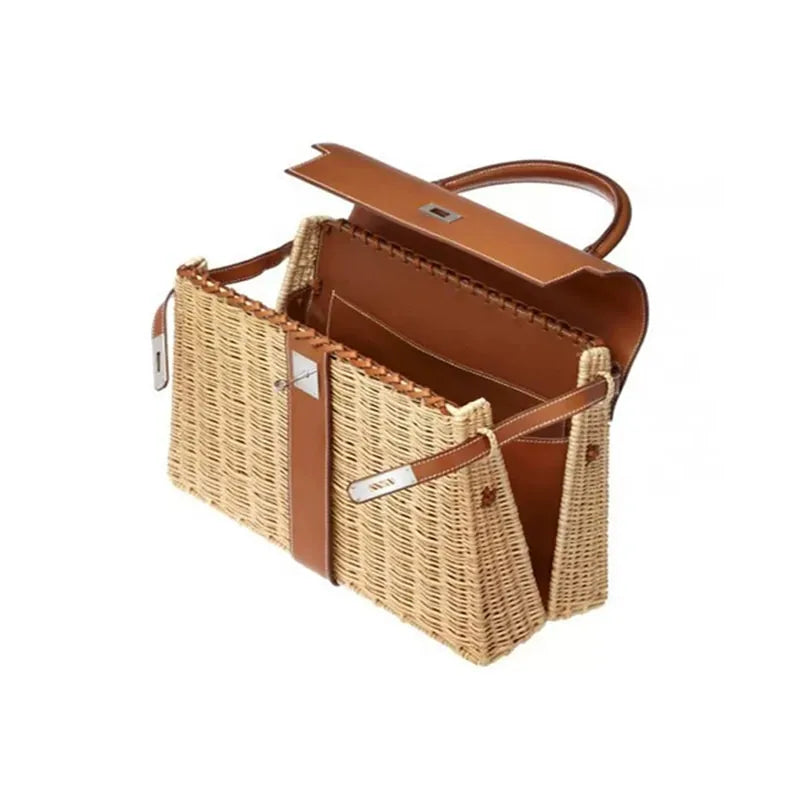 2020 Designer Bamboo Flap HandBag for Women