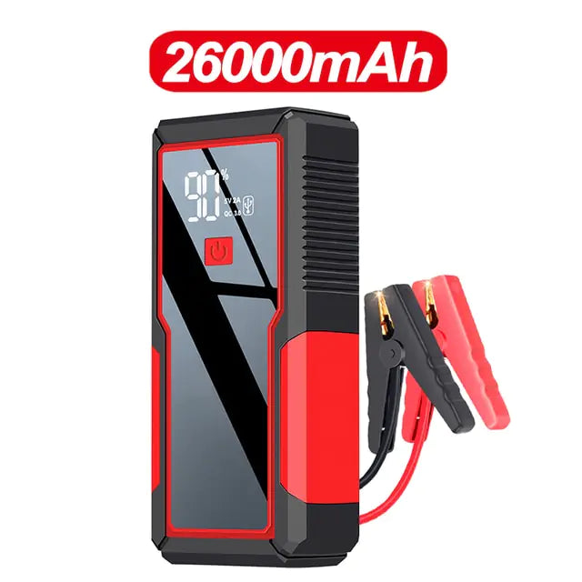 26000mAh/20000mAh Car Jump Starter 1000A 12V Output Portable Emergency Start-up Charger for Cars Booster Battery Starting Device